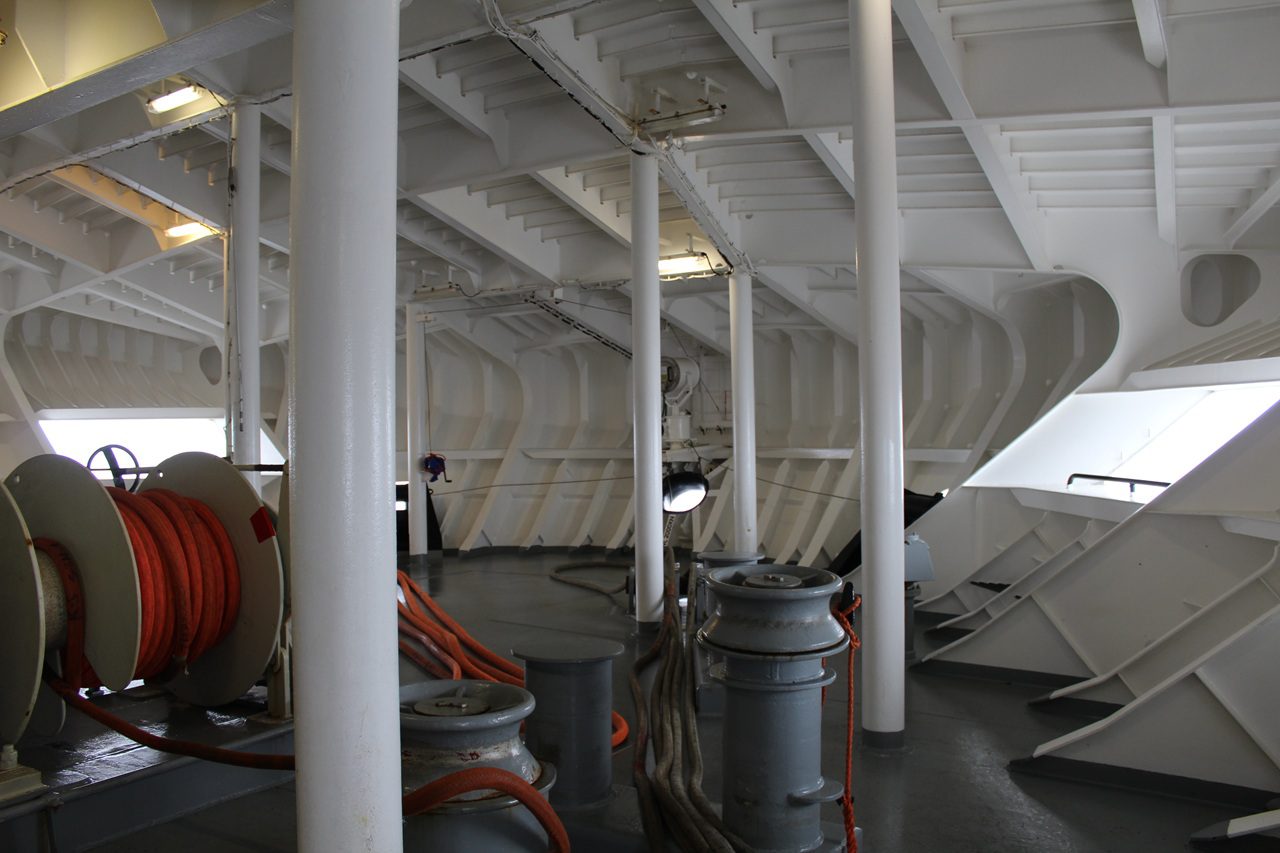 voorsteven schip Timca