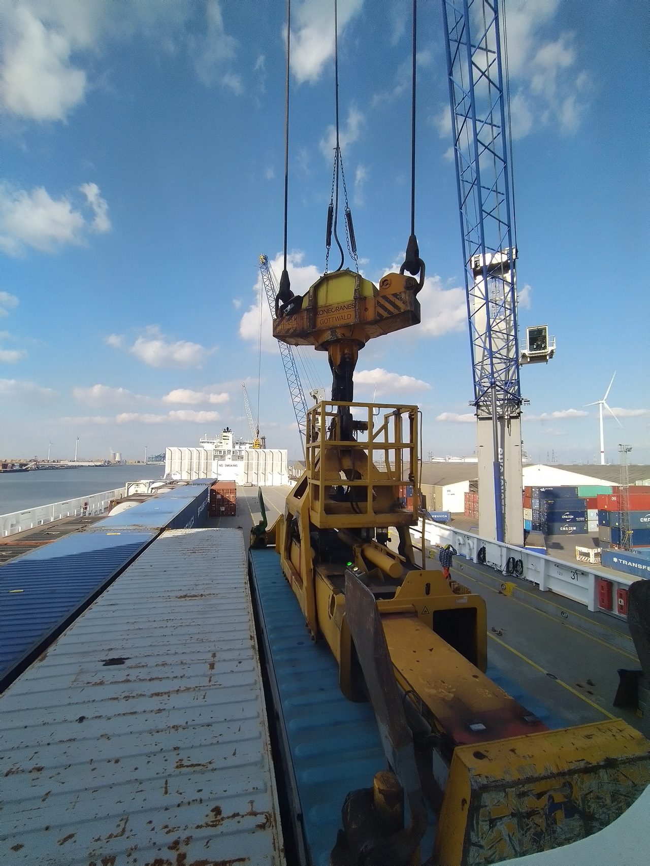 laden van containers